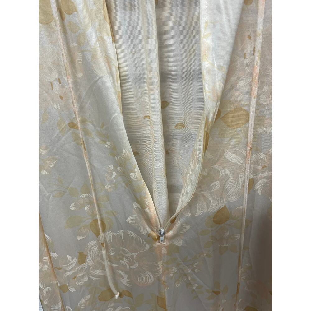 Miss Elaine Vintage Robe Lounge Gown Partial Zip Front Women's size Medium - Picture 7 of 11